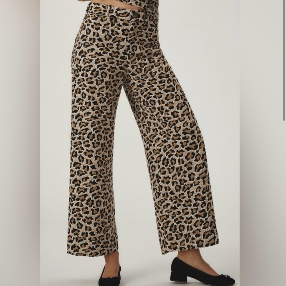 Maeve leopard pants